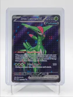 IRON LEAVES EX 2024 POKEMON TEMPORAL FORCES ULTRA RARE FA 186/162 Q5542 - Image 1