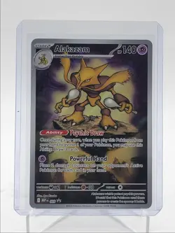ALAKAZAM 2025 POKEMON MEGA EVOLUTION BLACK STAR PROMO COMMON A 009 Q5542 - Image 1