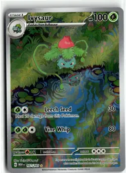 2023 Pokemon Scarlet & Violet 151 Ivysaur Secret Rare Illustration Holo 167/165 - Image 1