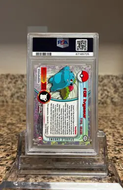 Ivysaur Topps Chrome Sparkle #2 Pokemon PSA 9 MINT Clean Slab - Image 3