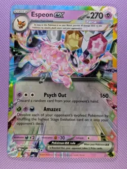Espeon ex 034/131 Sv: Prismatic Evolutions Holo Pokemon TCG (NM) - Image 1