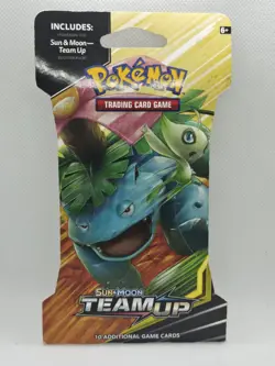 Pokemon Sun & Moon Team Up Sleeved Booster Pack Factory Sealed Venusaur & Celebi - Image 1