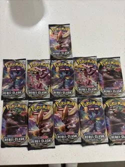 Pokemon TCG 11 Rebel Clash Booster Packs - Image 1