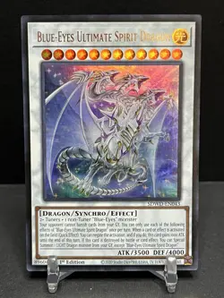 YU-GI-OH BLUE-EYES ULTIMATE SPIRIT DRAGON SDWD-EN043 ULTRA RARE 1ST EDITION NM - Image 1