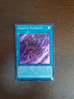 YuGiOh Chaotic Elements OP30-EN011 super rare nm in hand - Image 1