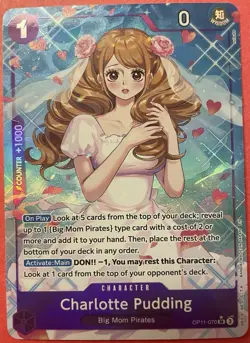 Charlotte Pudding (Alternate Art) OP11-070 A Fist of Divine Speed Foil - Image 1