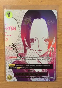 One Piece TCG OP14-118 Boa Hancock ALT ART Event You'll Frighten Me... SP Bandai - Image 1