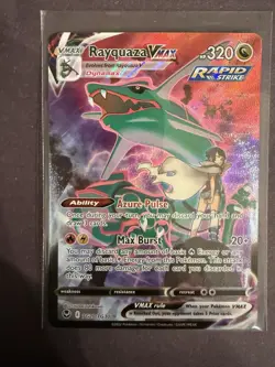 Pokemon Rayquaza VMAX Rapid Strike Dynamax Holo Card TG20/TG30 2022 - Image 1