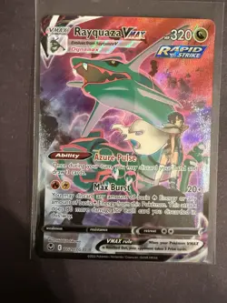Pokemon Rayquaza VMAX Rapid Strike Dynamax Holo Card TG20/TG30 2022 - Image 2