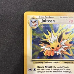 *No Symbol Error* Pokemon TCG English LP/NM Jolteon 4/64 Jungle Holo Rare Card - Image 2