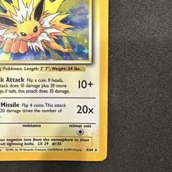*No Symbol Error* Pokemon TCG English LP/NM Jolteon 4/64 Jungle Holo Rare Card - Image 5