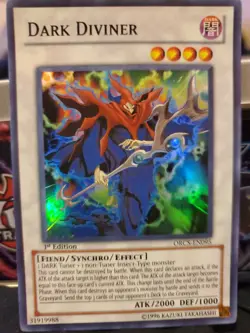YuGiOh Dark Diviner (ORCS-EN095) - Order of Chaos - 1st Edition Super card lot - Image 1