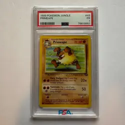 Primeape 43/64 PSA 1 Jungle Unlimited POP 1 Pokemon Card Vintage WOTC Pokemon - Image 3
