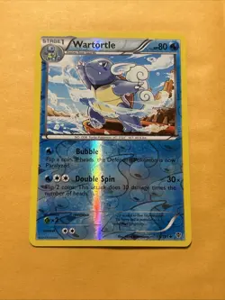 Wartortle - 15/101 - Pokemon Plasma Blast Reverse Holo Card MP - Image 1