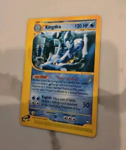 Pokemon TCG Kingdra 19/147 Aquapolis Rare Vintage E-Reader Card LP Vintage - Image 2