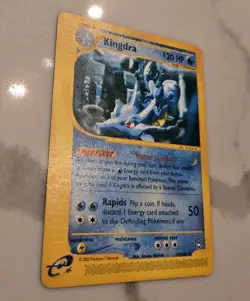 Pokemon TCG Kingdra 19/147 Aquapolis Rare Vintage E-Reader Card LP Vintage - Image 3