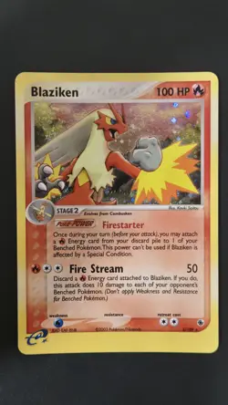 Pokemon TCG Blaziken Holo Rare Card EX Ruby Sapphire 3/109 - Image 1