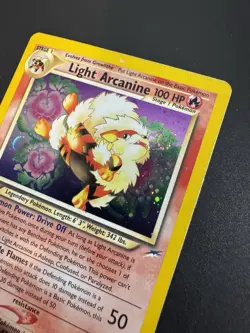 Pokemon TCG Light Arcanine Neo Destiny Holo Card 12/105 Unlimited Rare - Image 4