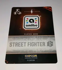 JURI #8- Nintendo Amiibo - Collectible Card Street Fighter 6 NM/Mint 🌟 New - Image 2