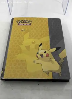 Pokemon Pikachu Trading Card Game Multicolor Double-Sided Binder Holder - Image 1
