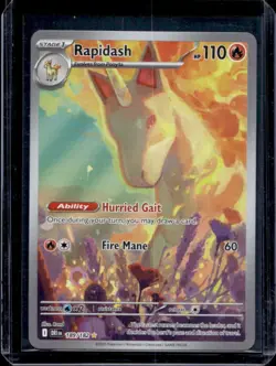 2025 Pokemon Destined Rivals Rapidash #189/182 - Image 1