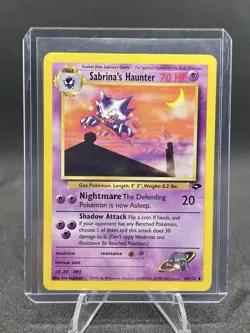 Pokemon TCG: Sabrina's Haunter 55/132 Gym Challenge Regular Uncommon Vintage LP+ - Image 1