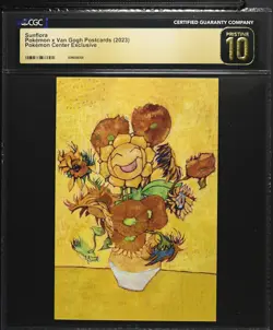2023 CGC 10 PRISTINE Pokemon Sunflora Pokemon Center Exclusive Postcard - Image 1