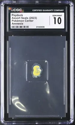 2023 CGC 10 Graded Pokemon Psyduck Amnesia Assort Seals Sticker - Image 1