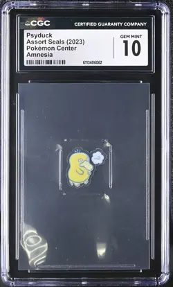 2023 CGC 10 Graded Pokemon Psyduck Amnesia Assort Seals Sticker - Image 1
