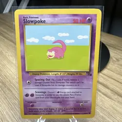 Pokemon TCG Slowpoke Fossil 55/62 Regular 1999-2000 Wizards Base Set - LP - Image 1