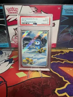 2025 POKEMON PFL EN-PHANTASMAL FLAMES ILLUSTRATION RARE #098 PIPLUP PSA 10 - Image 1