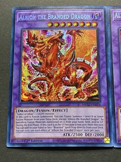 3x Albion The Branded Dragon | MP22-EN076 | Prismatic Secret Rare | NM | YuGiOh! - Image 3
