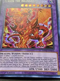 3x Albion The Branded Dragon | MP22-EN076 | Prismatic Secret Rare | NM | YuGiOh! - Image 4