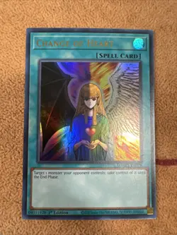 🔥Yugioh Change Of Heart MAMA-EN078 ULTRA RARE NEAR MINT 1ST EDITION - Image 1