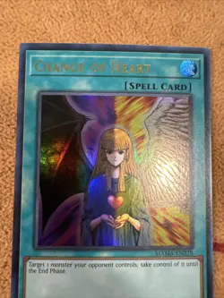 🔥Yugioh Change Of Heart MAMA-EN078 ULTRA RARE NEAR MINT 1ST EDITION - Image 2