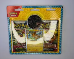 Pokemon TCG Scarlet & Violet Pawmo Pack with Foil Card & Coin New Sealed - Image 1