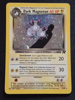 Dark Magneton - 11/82 - Pokemon Team Rocket Unlimited Holo Rare Card WOTC MP - Image 1