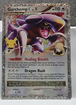 Garchomp C LV.X 145/147 Celebrations Textured Ultra Rare Holo Pokemon Card * New - Image 1