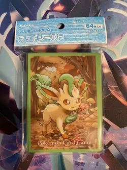 Pokemon Center Japan Leafeon Card Sleeves 64 Count - Image 1