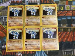 Pokemon Card Machoke 34/102 Uncommon Base Set Vintage WOTC (x6) - 💎🔥 Set Of 6 - Image 1