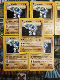 Pokemon Card Machoke 34/102 Uncommon Base Set Vintage WOTC (x6) - 💎🔥 Set Of 6 - Image 3