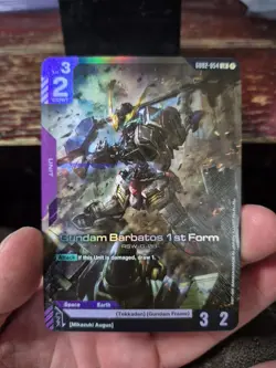 Gundam Card Game Gundam Barbatos 1st Form GD02-054 LR MINT - Image 3
