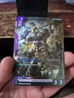 Gundam Card Game Gundam Barbatos 1st Form GD02-054 LR MINT - Image 4