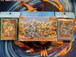 Pokemon Leafeon And Glaceon double deckbox and card sleeves Bundle - Image 1