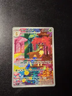 Pokemon TCG Sawsbuck Card Temporal Forces 166/162SV05 - Image 1