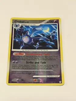 Pokemon TCG Crobat Reverse Holo Card 23/123 Mysterious Treasures 2007 - Image 1