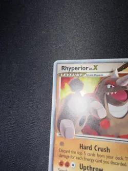 Pokemon Rhyperior LV.X Holo Black Star Promo DP29 Diamond & Pearl English Card - Image 2
