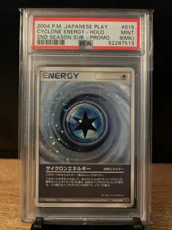PSA 9 (MK) Cyclone Energy 015/PLAY 2004 2nd Season Sub Rare Japanese Promo Card - Image 3