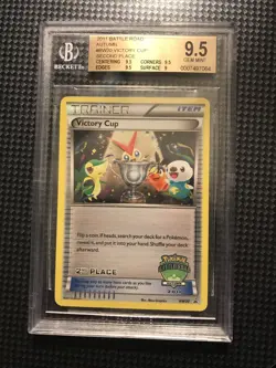 BGS 9.5 Pokemon Card Victory Cup 2nd Place Spring 2012 Battle Road Promo BW30 - Image 1
