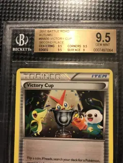 BGS 9.5 Pokemon Card Victory Cup 2nd Place Spring 2012 Battle Road Promo BW30 - Image 2